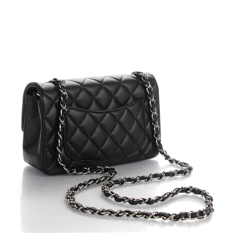 turnlock on chanel mini flap bag|CHANEL Lambskin Quilted Mini Rectangular Flap Black.